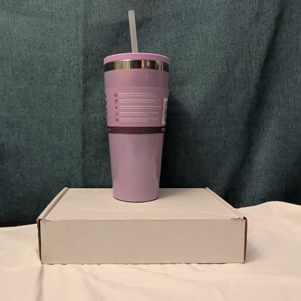 NEW RTIC 20oz Ceramic Lined Tumbler | Lavender Glitter | Everyday Straw Lid - Picture 6 of 16